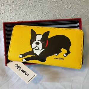 Marc Tetro Boston Terrier Wallet NWT